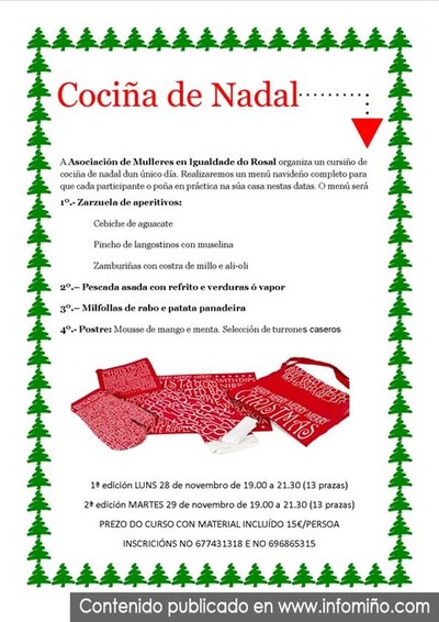 Curso para facer un men navideo no Rosal