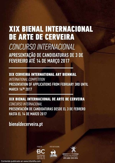 Concurso Internacional da XIX Bienal Internacional de Arte de Cerveira lanado