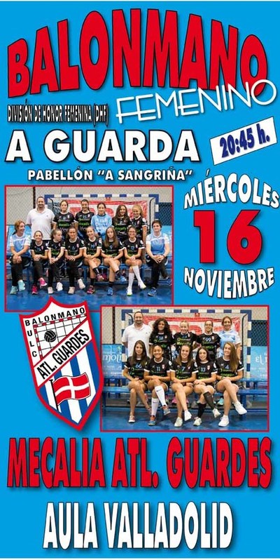 O Mecalia Atl. Guards recibe  Aula Valladolid hoxe mrcores s 20:45h