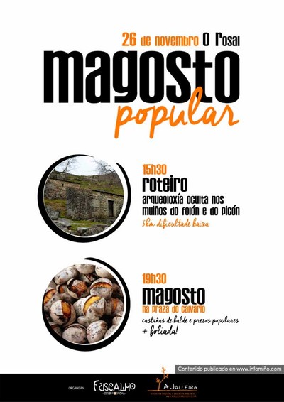 A Jalleira e O Fuscalho organizan un roteiro e un magosto o 26 de novembro no Rosal