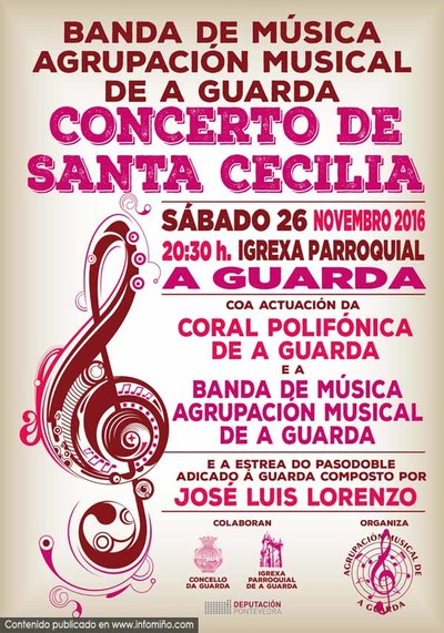 Concerto de Santa Cecilia da Banda de Msica da Agrupacin Musical de A Guarda o 26 de novembro