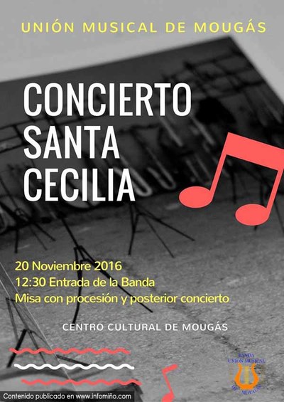 A Banda Unin Musical de Mougs celebra Santa Ica este domingo