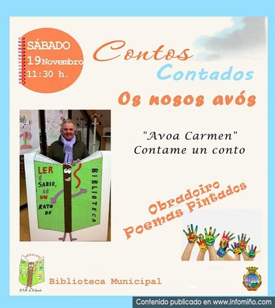 Nova cita dos Contos Contados, este sbado na Guarda, adicada a Os nosos avs