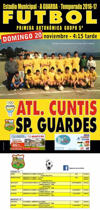 Este domingo Atl. Cuntis - Sporting Guards