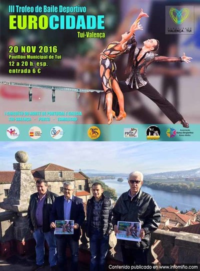 Mis de 100 parellas participarn este domingo no III Trofeo de Baile Deportivo Eurocidade Tui-Valena