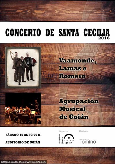 Concerto de Santa Cecilia da Agrupacin Musical de Goin co tro Vaamonde, Lamas e Romeroe