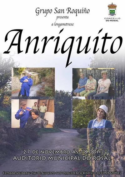 -Anriquito- proxctase este domingo no Auditorio Municipal do Rosal