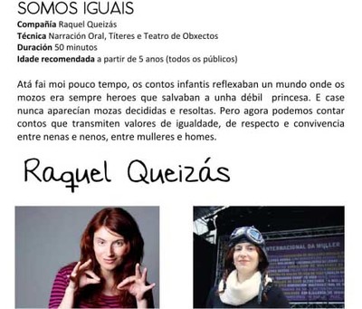 Este Xoves o CEIP Pintor Antonio Fernndez de Goin acolle a obra de tteres e teatro -Somos iguais-