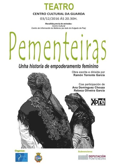 Obra de teatro -Pementeiras- o 3 de decembro no Centro Cultural de A Guarda