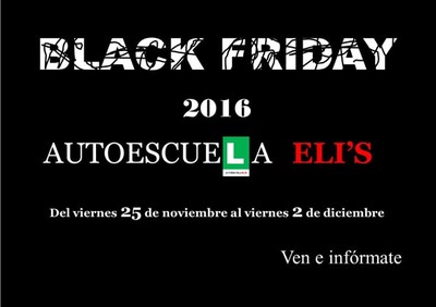 Black Friday en Auto-Escuela Elis en A Guarda