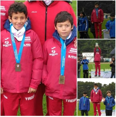 Los atletas Sierpes Pereira, de la Sociedade Atltica do Trega, se proclamaron Campeones de Galicia