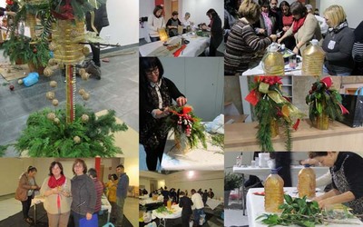 Comerciantes da Guarda asistiron este sbado ao obradoiro de decoracin navidea -Un adorno para o Nadal guards-