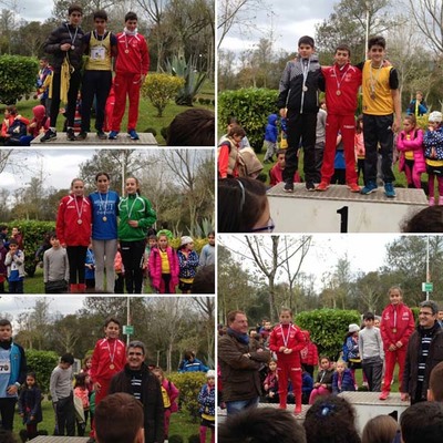 Grandes xitos de los integrantes de Atletismo Trega en el Cross Escolar celebrado este sbado en A Guarda