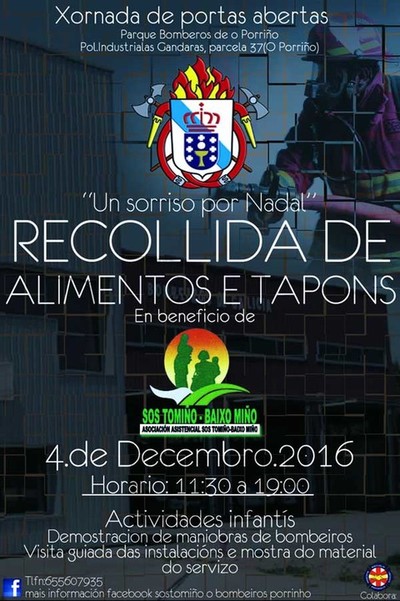 Xornada de portas abertas no Parque de Bombeiros de O Porrio este domingo