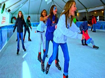 Pista de Gelo em Valen�a: Vem Patinar