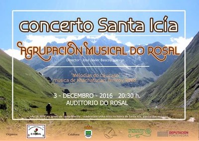 A Agrupacin Musical do Rosal celebra este sbado Santa Ica cun Concerto no Auditorio Municipal
