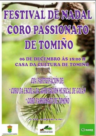Festival de Nadal do Coro Passionato de Tomio o 6 de decembro