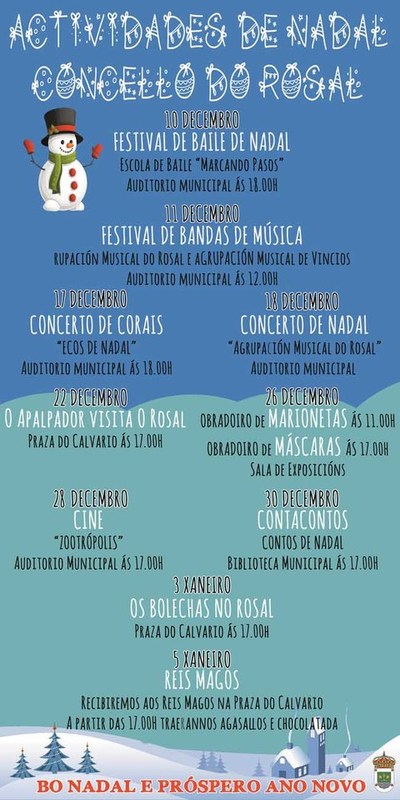 Contin�a a programaci�n de Nadal 2016 no Concello do Rosal