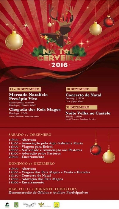 Natal Cerveira com atividades programadas para a fim de semana