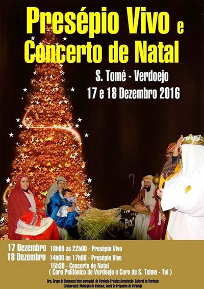Prespio vivo e Concerto de Natal de Verdoejo decorre os das 17 e 18 de dezembro em Valena