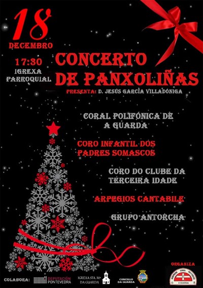 Concerto de Panxolias o domingo 18 de decembro na Guarda