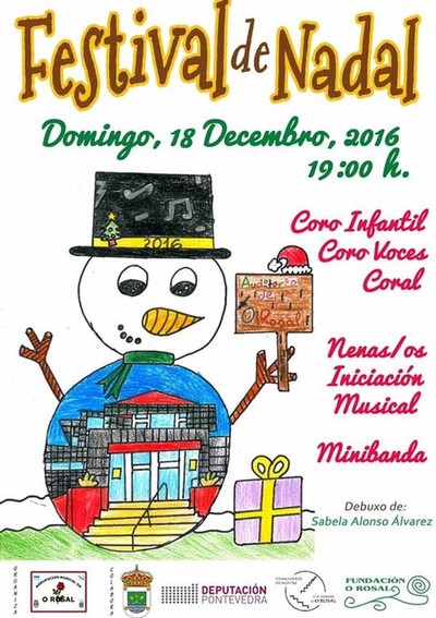 Festival de Nadal da Agrupacin Musical do Rosal este domingo