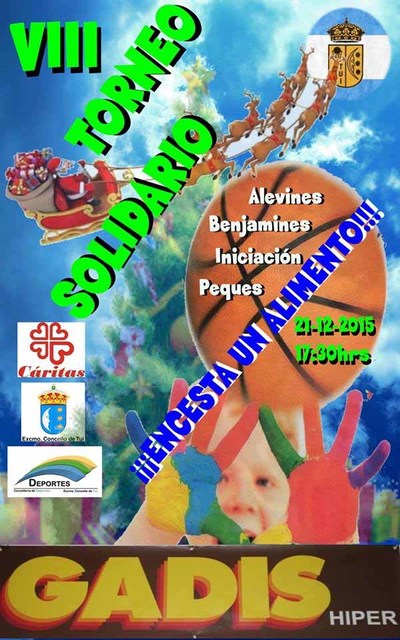 VIII Torneo Solidario de Baloncesto o 21 de decembro en Tui