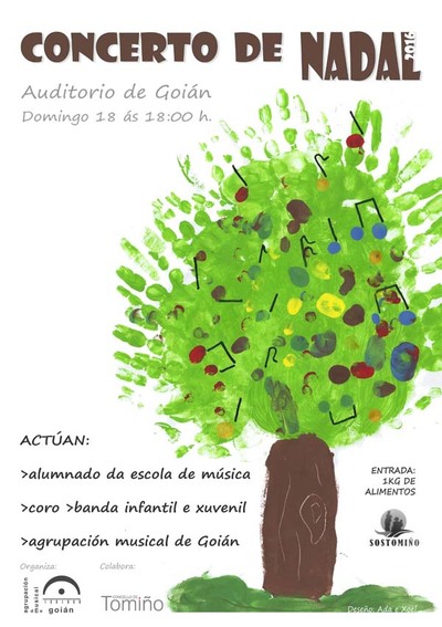 A Agrupacin Musical de Goin celebra o Concerto de Nadal o domingo 18 de decembro s seis da tarde