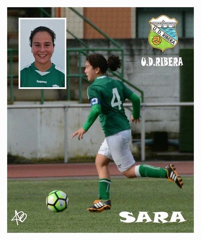 La jugadora Sara lvarez del UD Ribera convocada con la Seleccin Gallega