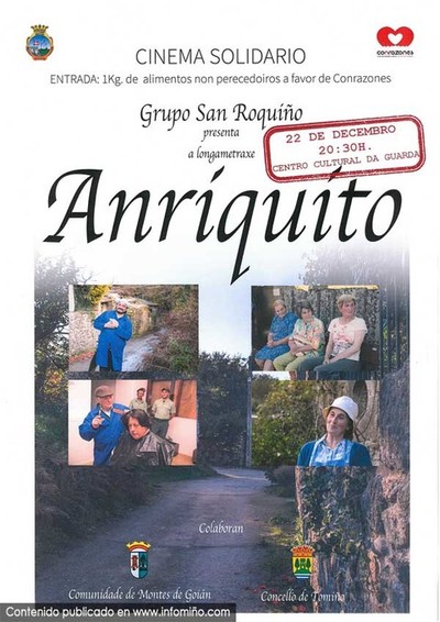 O Grupo San Roqui�o presenta -Anriquito- este xoves na Guarda