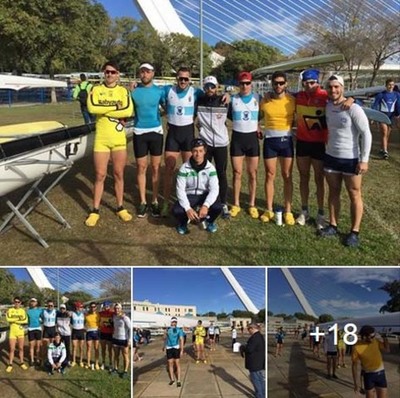 Oro para los remeros del Club Remo do Mio Tui-Seta en Sevilla