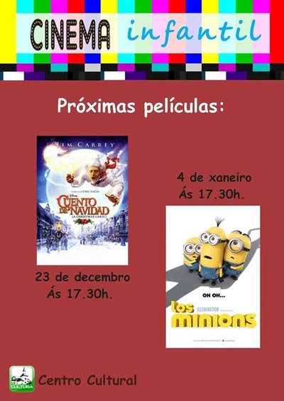 Proxecci�n do filme -Cuento de Navidad- este venres d�a 23 na Guarda dentro da programaci�n de Cinema Infantil