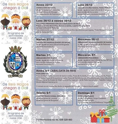 Programaci�n de Nadal 2016-17 no Concello de Oia