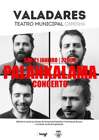 -ANULADO- Teatro Valadares de Caminha acolhe este sbado concerto de Palankalama