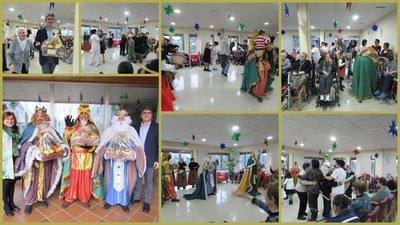Os Reis Magos visitaron a Residencia Monte Santa Tecla 