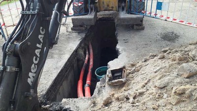 O Concello de Tui repara a rede de saneamento nas instalaci�ns deportivas �lvarez Dur�n 