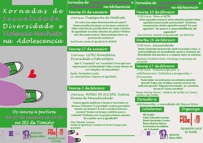PSOE de Tomio contina con el ciclo de charlas sobre Sexualidad, Diversidad y Violencia Machista en la Adolescencia