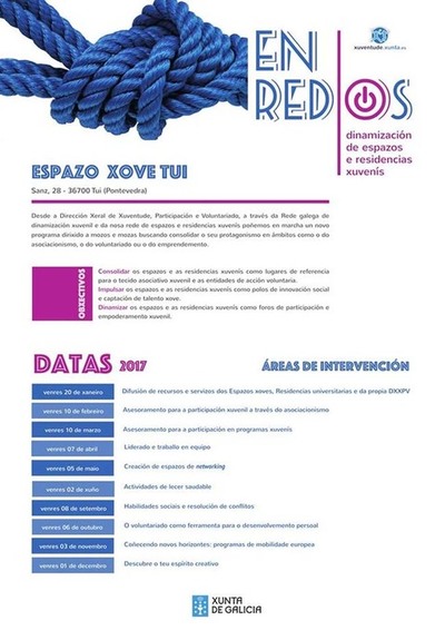Novo programa de asociacionismo, voluntariado e emprendemento no Espazo Xove de Tui