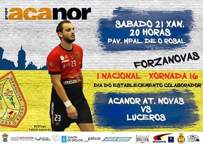 Acanor Atl. Novs y Balonmn Luceros se enfrentan este sbado en la segunda vuelta en O Rosal