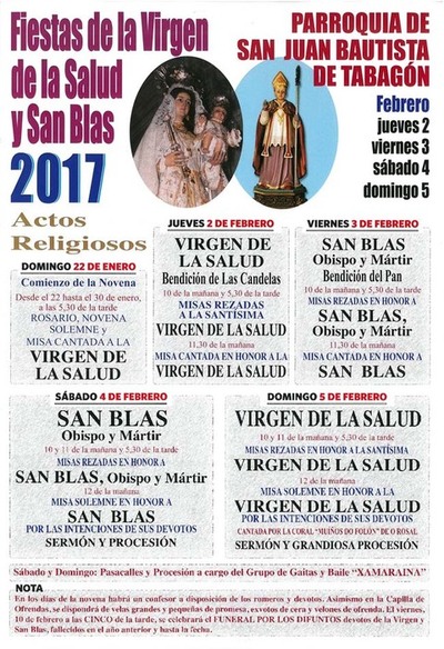 Fiestas de la Virgen de la Salud y San Blas 2017 en O Rosal