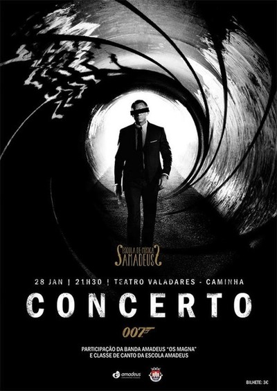 Concerto 007 e Banda Amadeus este sbado no Teatro Valadares de Caminha