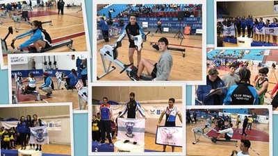 Buenos resultados de los remeros del Club Remo do Mio-Seta en el campeonato gallego de remoergometro
