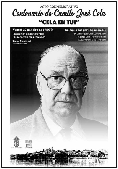 Tui rende homenaxe a Camilo Jos Cela no centenario do seu nacemento 