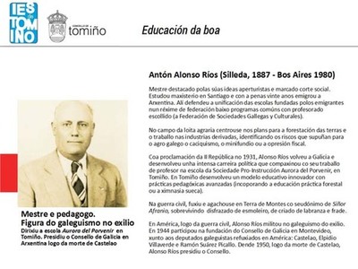 El Instituto de Tomio llevar el nombre de -IES Antn Alonso Ros-