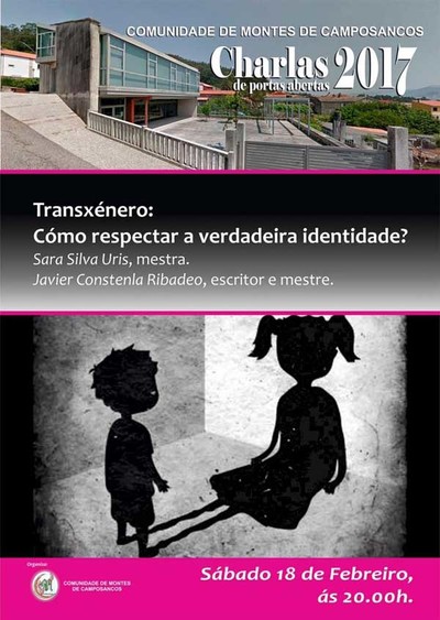 Este sbado en Camposancos Charla -Transgnero, cmo respetar la verdadera identidad-