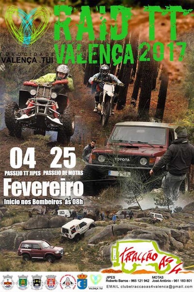 Valena acolhe 4 de fevereiro Raid TT Jipes Eurocidade