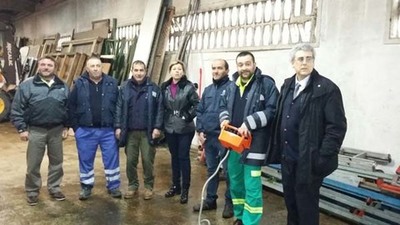 Personal de obras de Tui asiste a una jornada de formacin de plataformas elevadoras