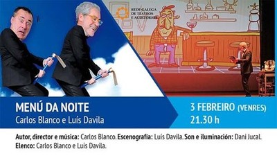 Carlos Blanco y Luis Davila prometen llenar este viernes el Teatro Municipal de Tui con su -Men da Noite-