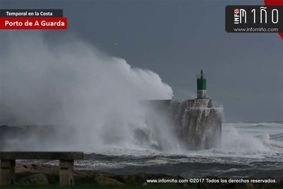 El primer gran temporal del ao se deja sentir con fuerza en la costa gallega