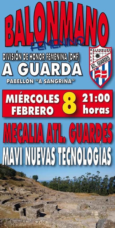 El Mecalia Atl. Guards recibe el 8 de febrero al Mavi Nuevas Tecnologas